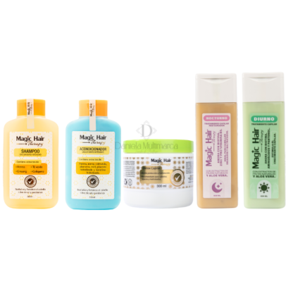 kit super completo Gold Magic Hair