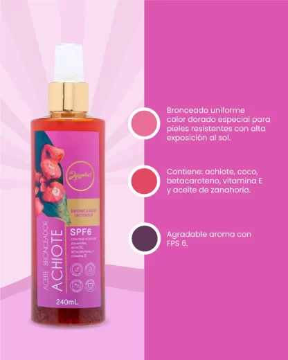 Aceite Bronceador De Achiote Anyeluz - Imagen 2