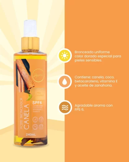 Aceite Bronceador De Canela Anyeluz - Imagen 2