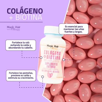 Biotina + colágeno Magic Hair - Imagen 2