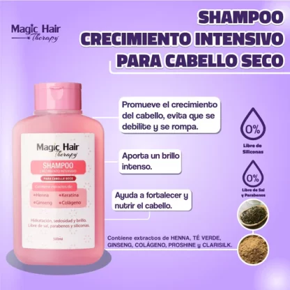 Shampoo crecimiento seco Magic Hair - Imagen 2