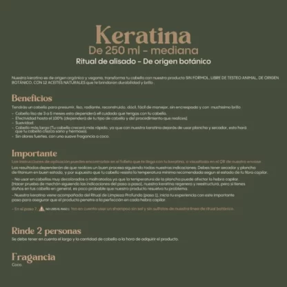 Keratina Ritual Botánico 250 ml - Imagen 2