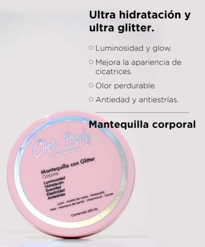 Mantequilla Corporal Click Hair Frasco x 250ml - Imagen 3