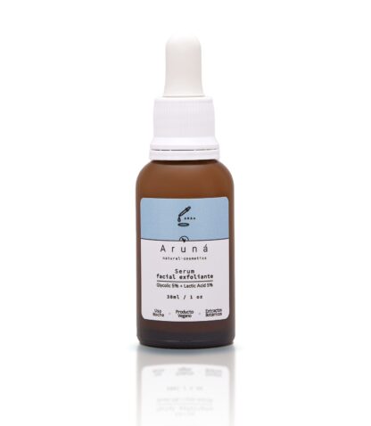 Serum exfoliante ácido glicólico 5% + láctico 5% Aruná