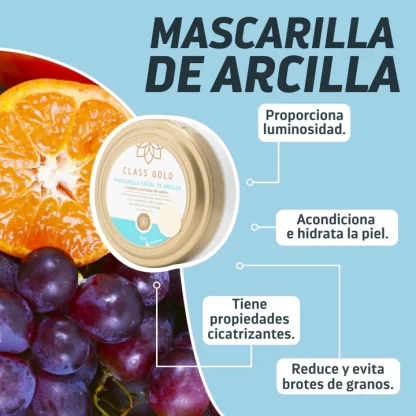 Mascarilla De Arcilla Class Gold - Imagen 2