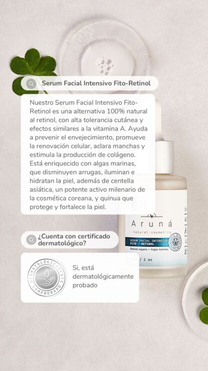 Serum facial intensivo Fitoretinol Aruná - Imagen 2