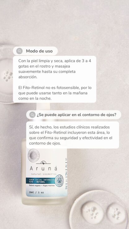 Serum facial intensivo Fitoretinol Aruná - Imagen 4