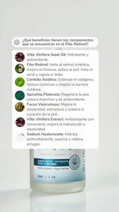 Serum facial intensivo Fitoretinol Aruná - Imagen 6